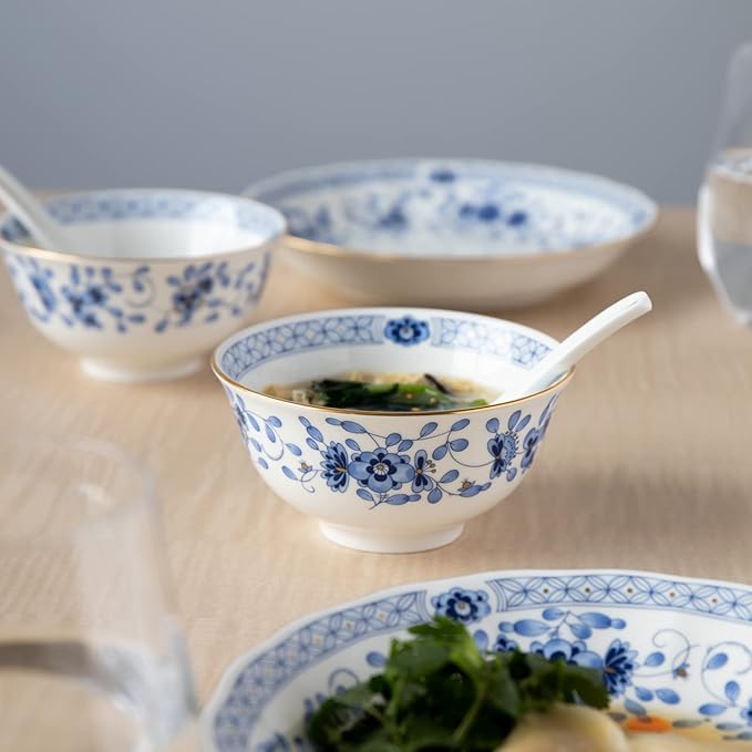Narumi 9682-23376 Dinnerware Set Milan Chinese Set For 2 People Made in Japan
