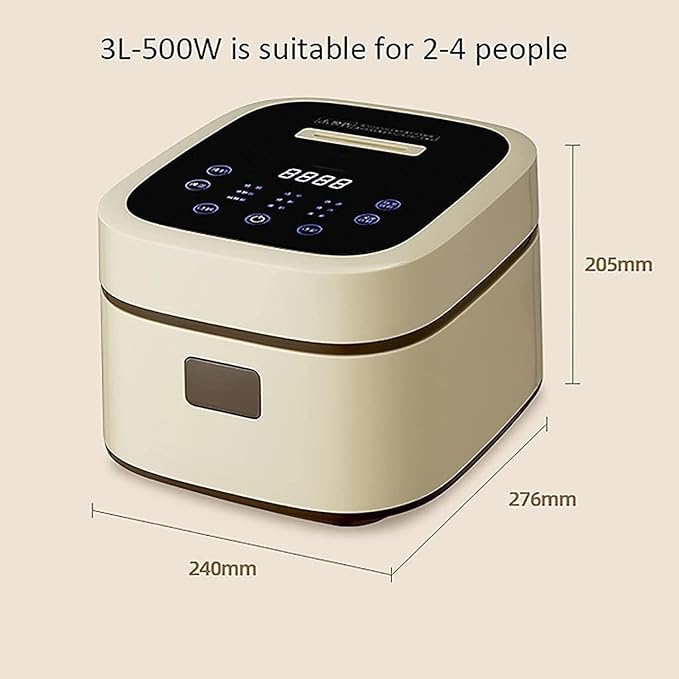 Multi-Function Rice CookerSmall Rice Cooker 3LElectric Rice Steamer With Keep Warm Function Removable Non Stick Rice Pot