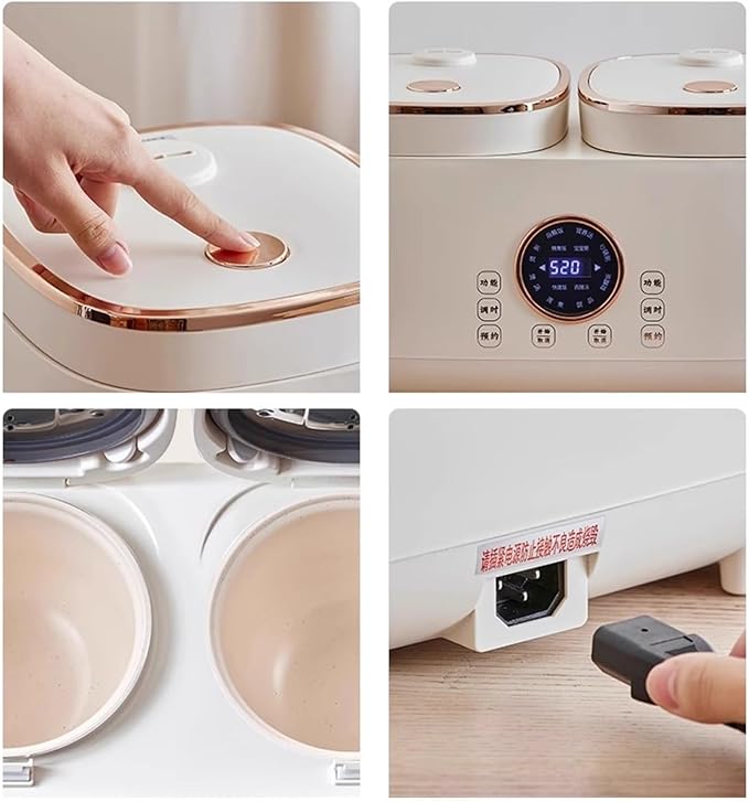 Rice Cookers Double-Bladder Electric Rice Cooker Multi-Function Automatic Double Rice Cooker Electric Cooking Pot Rice Cooker Intelligent Rice Maker