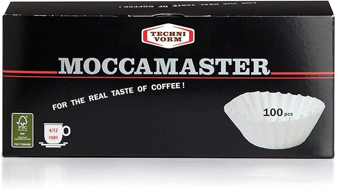 Technivorm Moccamaster 39340 CDT Grand Coffee Maker 60 Ounce Silver Moccamaster White Paper Filters 100 Count (Pack of 1)
