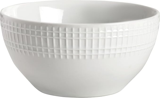Everyday White Dillan 12 piece Dinnerware Plate Bowl Set Service for 4