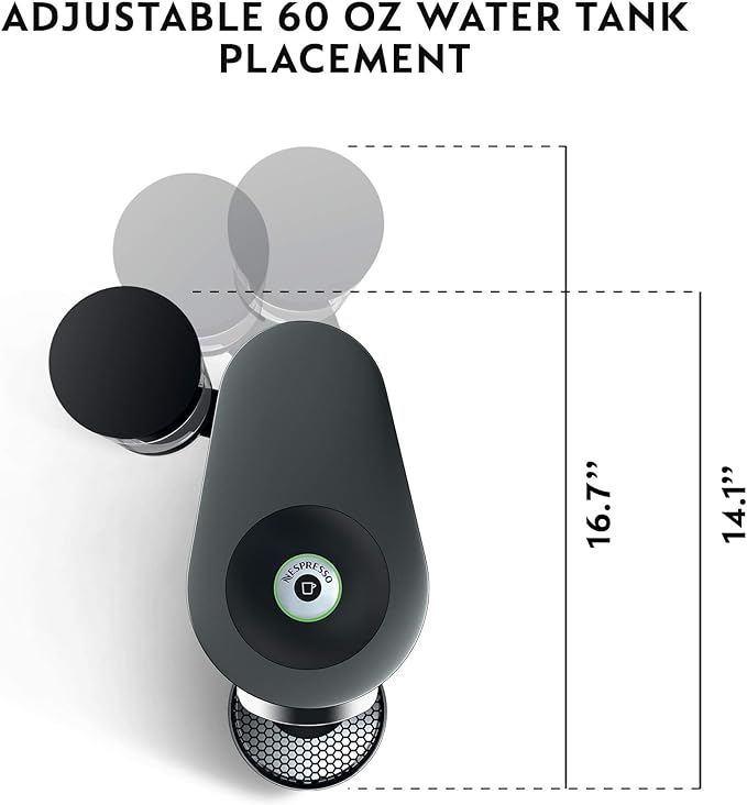 De'Longhi Nespresso Vertuo Plus Coffee and Espresso Maker Titan + Nespresso Descaling Kit
