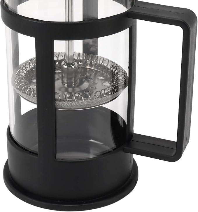 JTLB 350ml French Press Coffee Maker Glass Stainless Steel Coffee Press Glass French Press Teapot