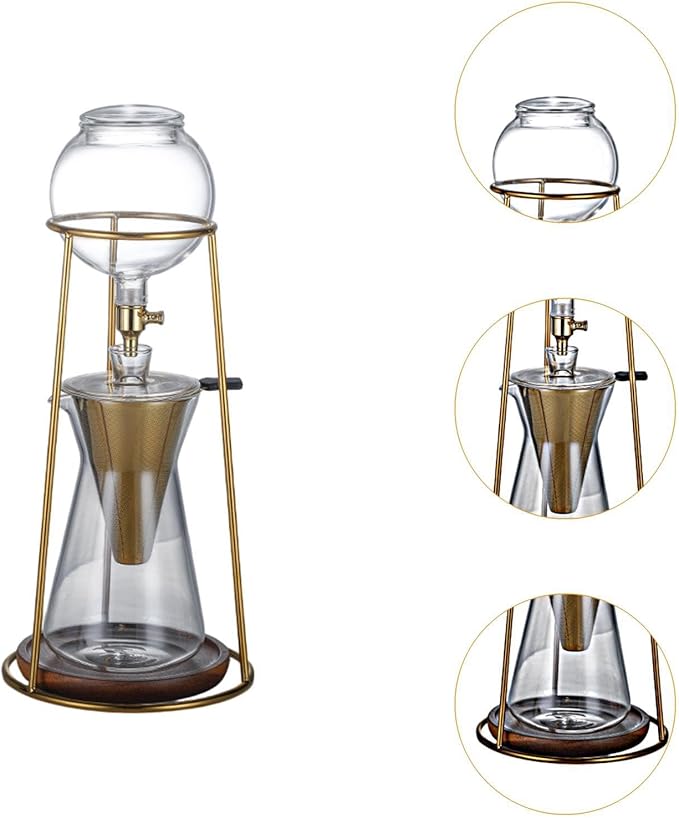 Ice Drip Coffee Maker Pot Cold Brew Coffee Dripper