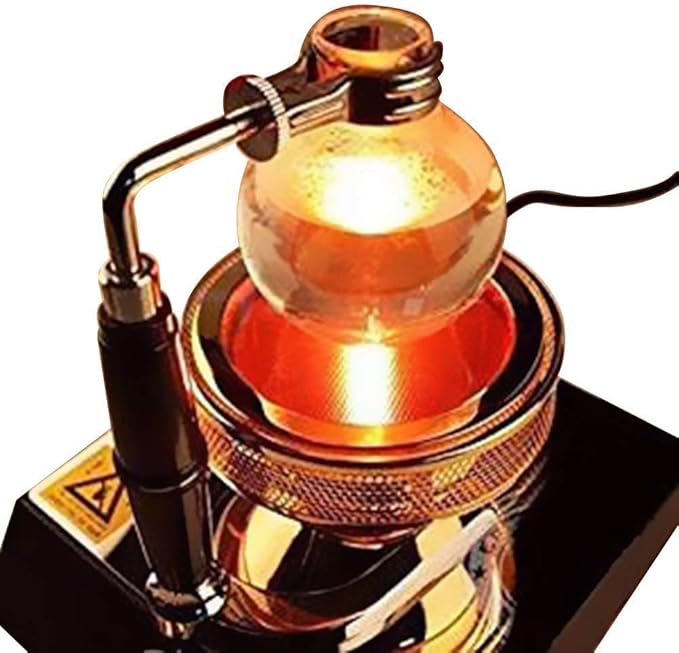 TOPCHANCES Syphon Coffee HeaterSyphon Vacuum Coffee Maker110V Halogen Beam Heater Burner Stove Infrared Heat Coffee Heating Stove for Coffee Maker