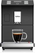 Anwick 205 Fully Automatic Espresso Machine One touch Coffee Machine with Manual Milk Frother for Cappuccino &amp Latte Stainless Steel (206 Black)