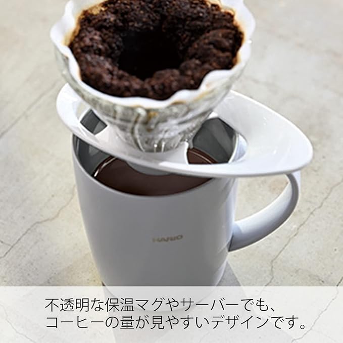HARIO VDGR-02-B V60 Heat-resistant Glass Transmission Dripper 02 For 1-4 Cups Black Made in Japan