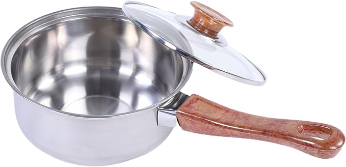 GLOGLOW Stainless Steel Cookware Set Large Capacity Induction Pots and Pans Includes Kettle Frying Pan for Cooking