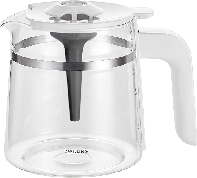 ZWILLING Enfinigy Glass Drip Coffee Maker 12 Cup Awarded the SCA Golden Cup Standard Silver