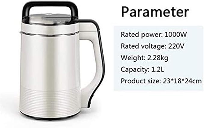 Automatic Soup Maker - Hot or Cold Soup Maker Plus Soy Milk Rice Porridge More - Cool Touch Durable Stainless Steel