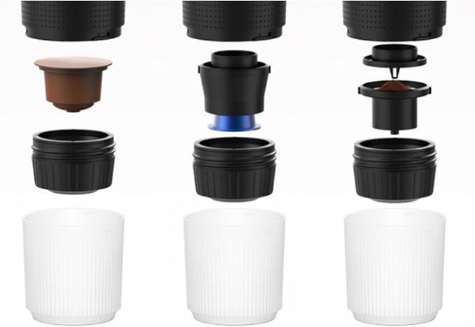 Yosoo Health Gear Mini Coffee Maker Portable Coffee Maker 20 Bar USB Car Charger Electric Coffee Machine for Outdoor Camping Travel Hiking Single Serve Brewers