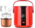 Rice Cooker - Non-Stick Removable Rice Bowl/Automatic Warm &amp Cook Indicators/Steamer/Measuring Cup/Spatula (B) (B)