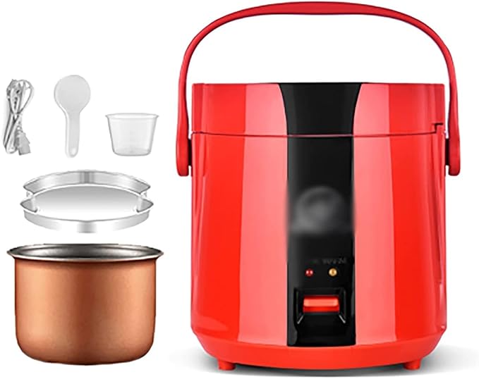 Rice Cooker - Non-Stick Removable Rice Bowl/Automatic Warm &amp Cook Indicators/Steamer/Measuring Cup/Spatula (B) (B)