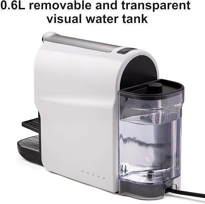Espresso Pod Machine for Home Capsule Coffee Maker for NS Original Pods 20 Bar High Pressure Pump 22oz Removable Water Tank Adjustable Cup Tray 1350W