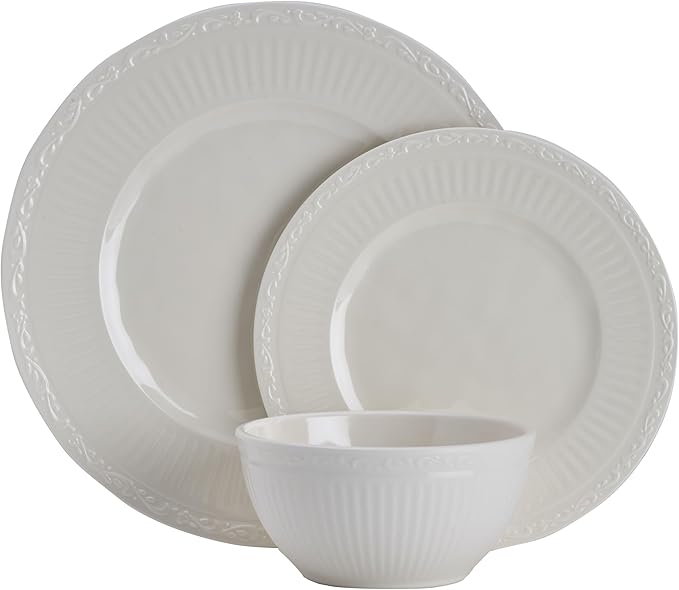 Mikasa Italian Countryside 12 Piece Melamine Outdoor Dinnerware Set Service for 4