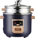 Rice Cooker (2-6L) 304 Stainless Steel Inner Pot Intelligent Insulation Make Rice &amp Steam Food &amp Vegetables 220-240V US/EU Power(2L) zz-0326