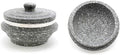 Jangsoo Gopdol Natural Giblet Pot Dolsot Pot with Stone Lid for Nutrition Rice Steamer (Large 7 X 3.5 inch)