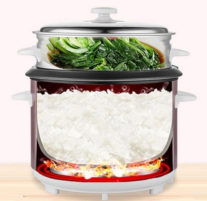 Home Keep Warm Rice Cooker5L Large Capacity Non-stick Pan Aluminum Alloy Linerone-click Cooking (5L) ()