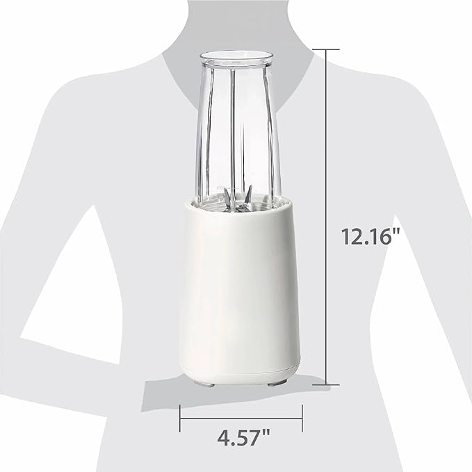 Personal Blender Set 12-Piece 240W Compact Single Serve Blender with Blending and Grinding Cups BPA-Free Dishwasher Safe (White Icing)