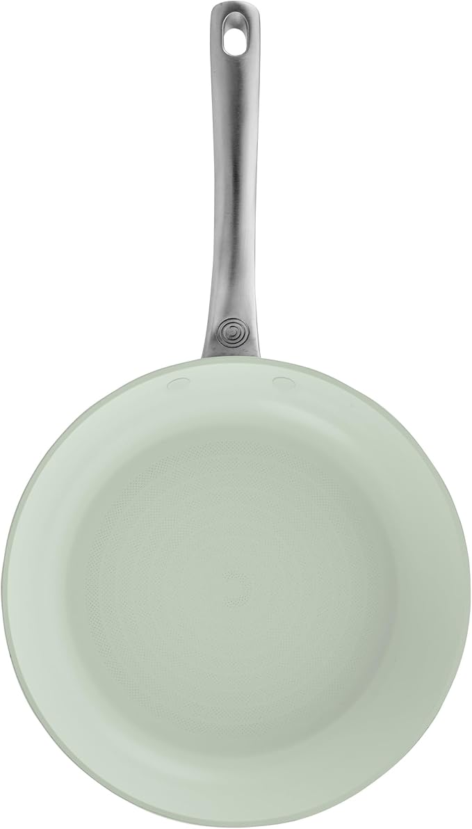 Circulon Halo with LaserDefense Ceramic Nonstick Pots and Pans with Lids Made without PFAS Compatible with All Stovetops Dishwasher and Oven Safe 11 Piece Cookware Set - Sage
