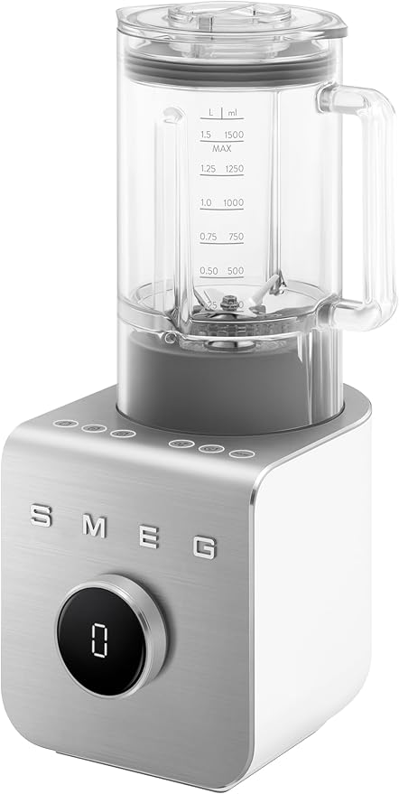 SMEG BLC01 Professional High-Performance Blender – 1.5L Tritan™ Jug 9 Speed Settings Stainless Steel Blades Modern Design Powerful 1250W Motor for Smoothies Soups &amp More