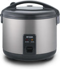 Tiger JNP-S18U-US 10 Cup Capacity White Rice Cooker with Non-Stick Inner Pot Retractable Power Cord and Keep Warm up to 12 hours (Urban Satin)