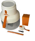 Personal Blender for Smoothies - 40w Mixer Blender with 850ml Capacity 12-Leaf Stainless Steel Blade Dual Lids Type-C Charging and Auto-Cleaning orange