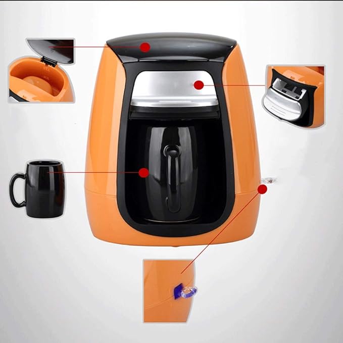 Coffee pot machine mini single cup coffee machine drip small coffee pot machine(E)