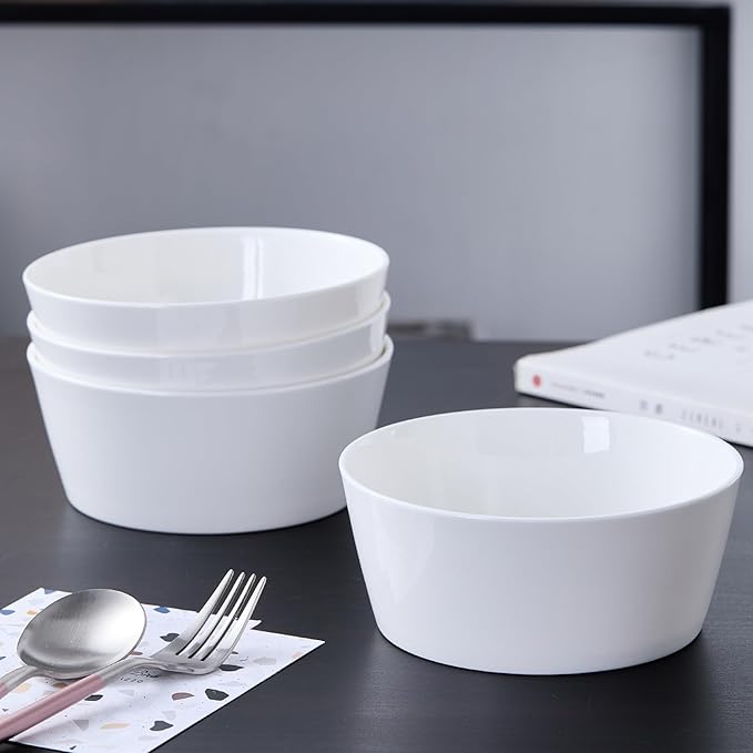 Stone Lain Madeline Formal Bone China Dinnerware Set 32 Piece Service for 8 White