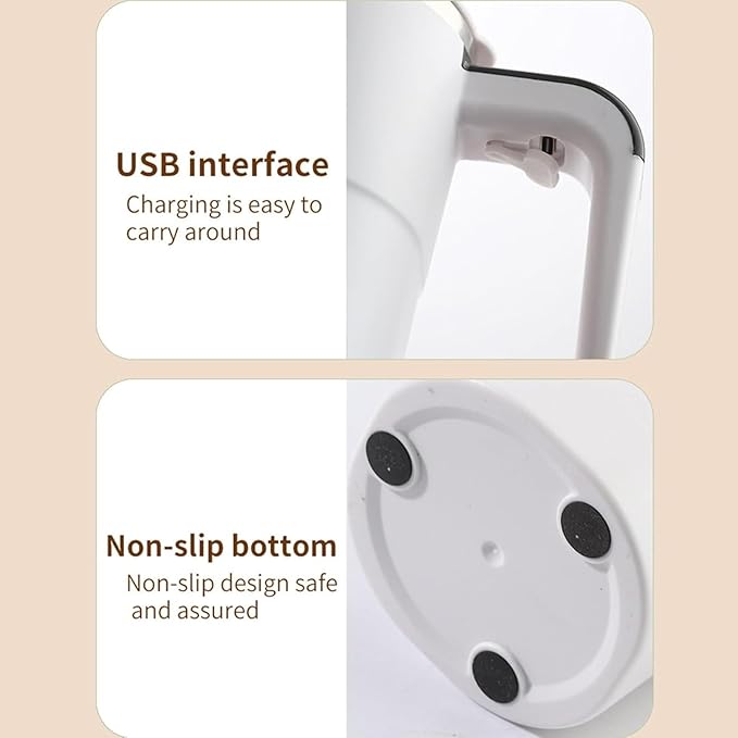 Automatic Stir Coffee g with Temperature Display – Rechargeable Self- Lid Stainless Steel Ideal for Milk and Beverages (White)