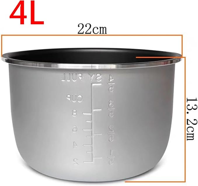 4L Electric Rice Cooker Inner Pot Bowls Multicooker Bowl Tank for Cooking Soup Porridge