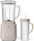 B- PowerExact Blender System High-Performance Blender with Multiple Speed Settings Powerful Motor Durable Blades &amp Large Capacity Jar Ideal for Smoothies (Porcini Taupe)