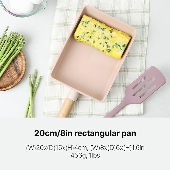 CZ Peach IH Induction Pot Induction 7-piece cookware set pink