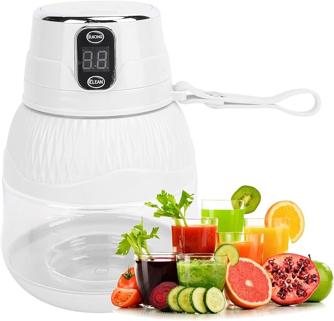 Portable Juicer Blender Cordless Electric Juicer 600ML with Detachable Components for Juicing Make Smoothies Blend Fruit Purees and More