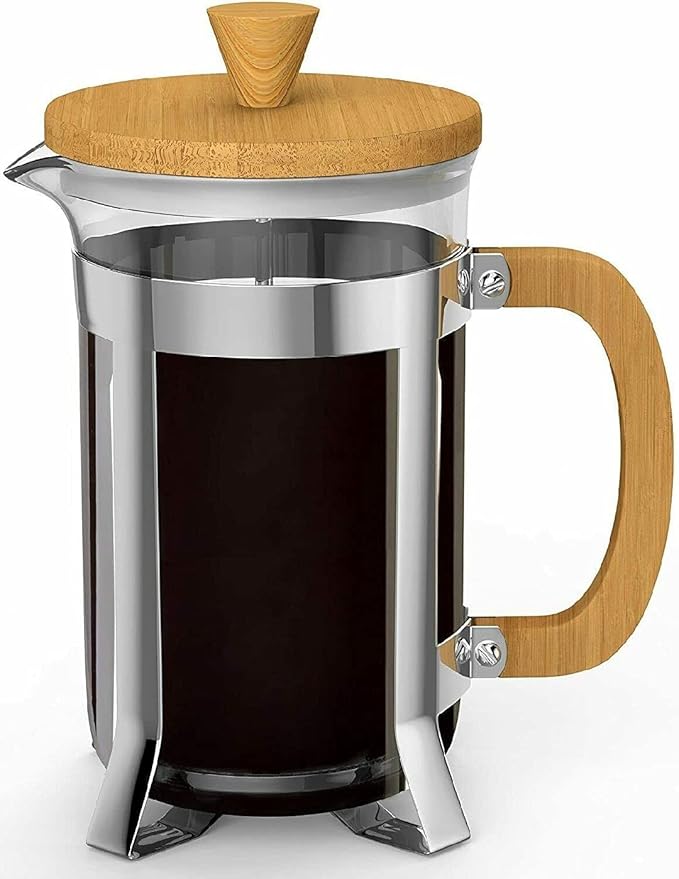 French Press 8-Cup Coffee Makers Heat-Resistant Borosilicate Glass