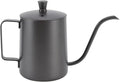 Pour Over Coffee Kettle Mini Kettle Spout Coffee Pots Drip Coffee Maker Kettle Long Narrow Stainless Steel Pour Over Kettle(350ml PTFE Black)