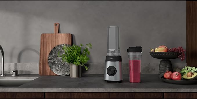 AEG Blender CB4-1-6ST Deli 4 stainless steel/350 watts/23000 revolutions/minute/600ml jug/dishwasher safe/stainless steel