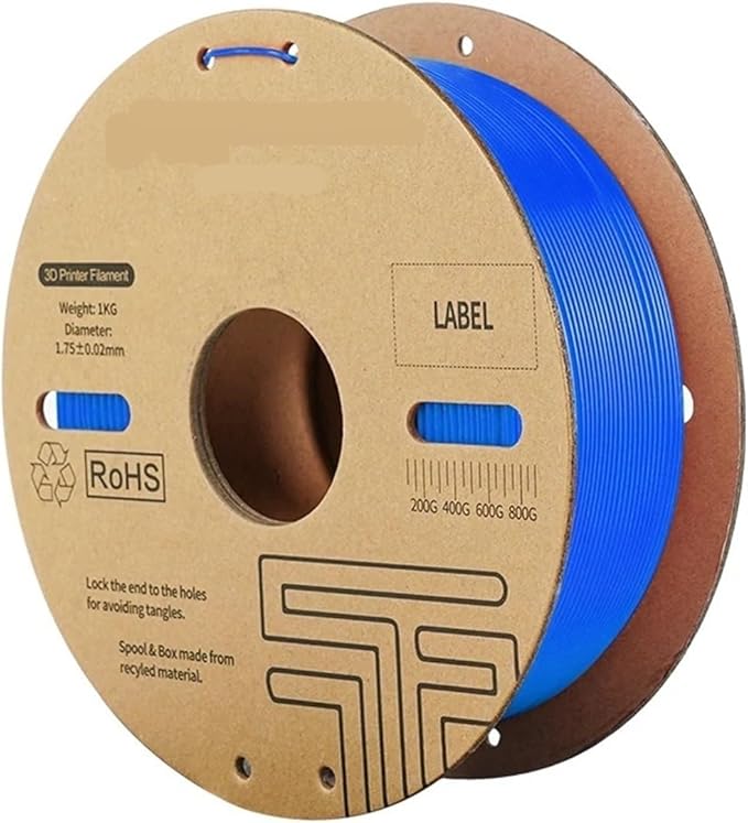 For Twotrees 3D Printers PLA Filament For High Speed 3D Printer PLA Plastics 1kg 2.2lbs 1.75mm Eco-Friendly Good Tougness No Bubble(Blue)