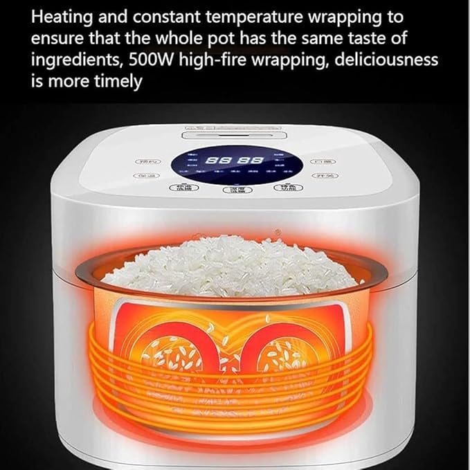 Low Sugar Rice Cooker is Fully Automatic 3L Home Multi-Function Rice Cooker Thickened Non-Sticking Inner Lined Rice Soup is Separated 2-4 People