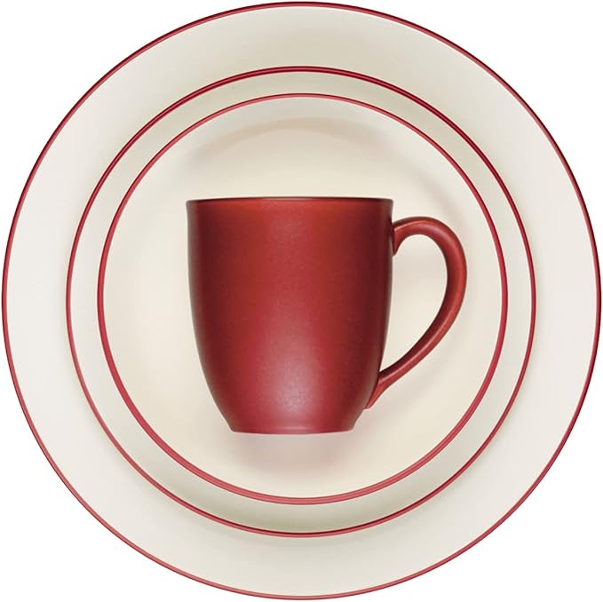 Noritake Colorwave Raspberry 4-Piece Coupe Place Setting Service for 1