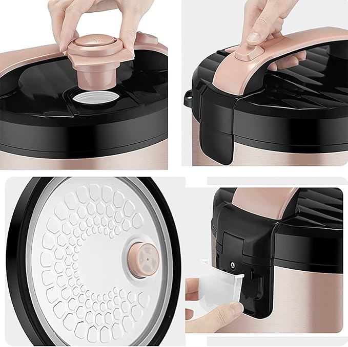 Rice Cooker with Steamer Non-Stick Inner Pot Intelligent Insulation Make Rice &amp Steam Healthy Food &amp Vegetables(5L) ()