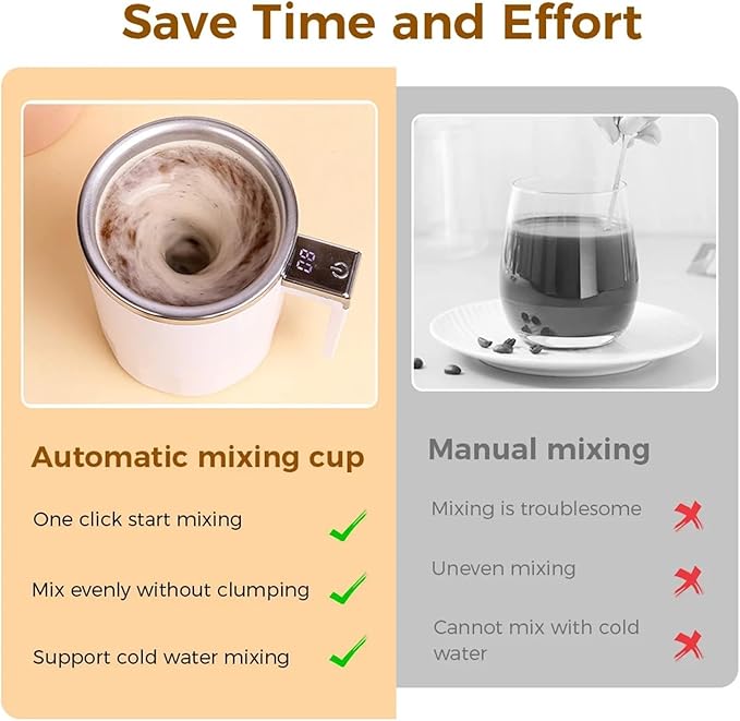 Self Stirring Coffee Mug Automatic Self Stirring Mug 350ML Electric Mixing Cup Coffee Milk Powder Blender Magnetic Self Stirring CupElectric Stirring Cup