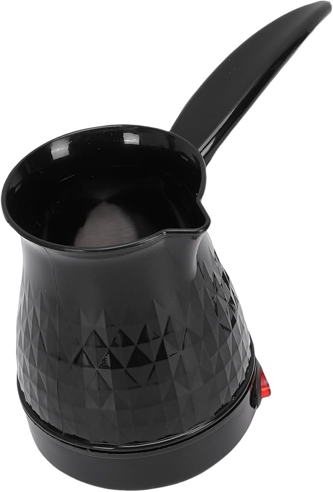HURRISE 600ml Electric Turkish Coffee Pot Stainless Steel Manual Coffee Maker with Adjustable Steeping and Anti Dry Burn for Home Camping Travel
