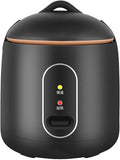 Compact Home Rice Cooker Small Black Automatic Rice Cooker 1LCapacity with Thermal Rice Cooker and Steaming Pot Liner for Dormitories and Small Kitchens