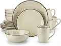 16-Piece Stoneware Ceramic Dinnerware Set with Dinner Plate Dessert 800ml Bowl Mug Tableware