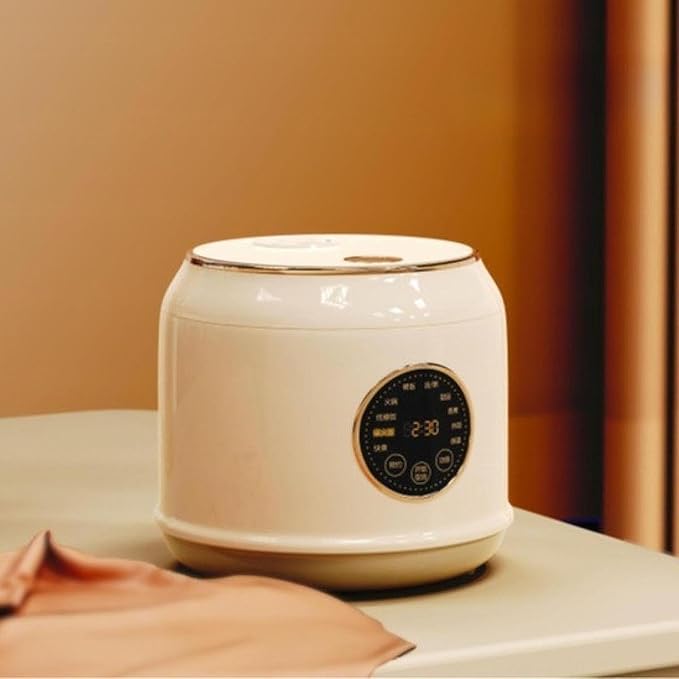 Digital Rice Cooker 7 Cooking Function Portable Versatile Rice Cooking Pot Ceramic Glaze Liner for Pasta Eggs Ramen Steak Fry white