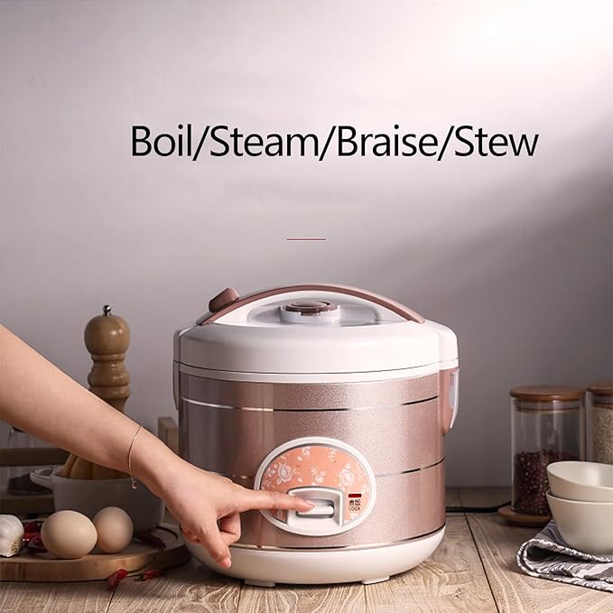 Rice Cooker With Automatic Keep Warm Function Multifunctional Rice Cooker Large Capacity Suitable For Porridge Soup (Size : 3L)