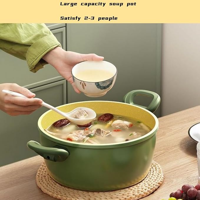 Premium Non-Stick Saucepan Set for Cooking – Tempered Glass Lids – Ergonomic Handles – Easy to Clean