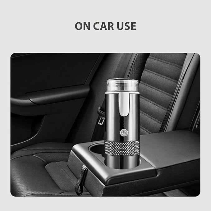 Diydeg Portable Espresso Machine Travel Maker Compatible for Capsules Ground Coffee Handheld Coffee Maker Manually Operated for Camping Hiking Car Office