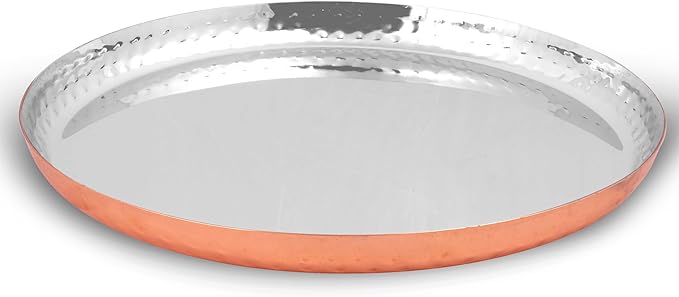 STEEL Stainless Steel Premium Series Laser Printed Dinner Set (Copper Set of 6- Serves 1)